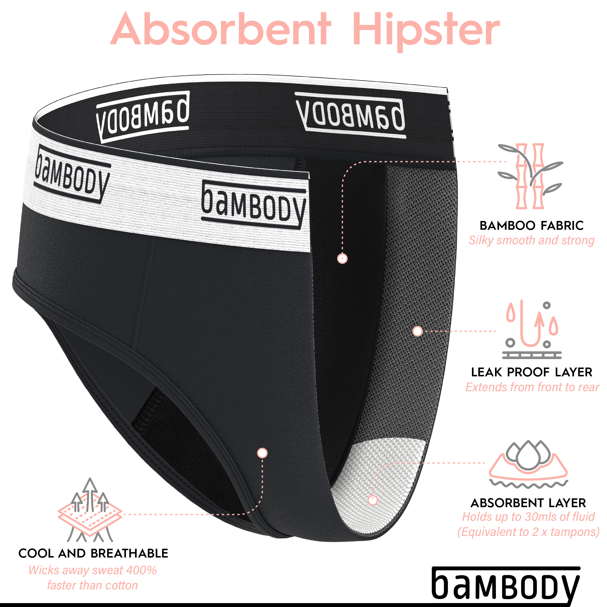 Absorbent Hipster Bambody